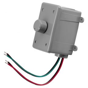 OSD Black 70V Rotary-Style Mono Outdoor Volume Control, Daisy Chain Through-Output